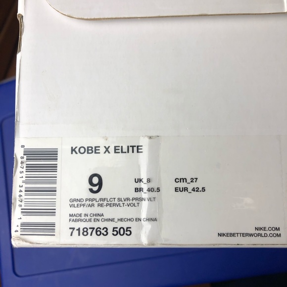 Nike Kobe X Elite High Size 9 w/OG Box - Picture 8 of 8